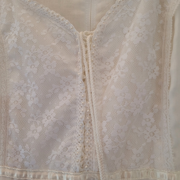 Gunne Sax Off White Maxi Dress - Picture 10 of 17